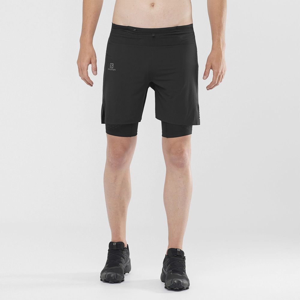 Salomon Israel EXO MOTION TW.SKIN SHRT M - Mens Shorts - Black (DEZK-94310)